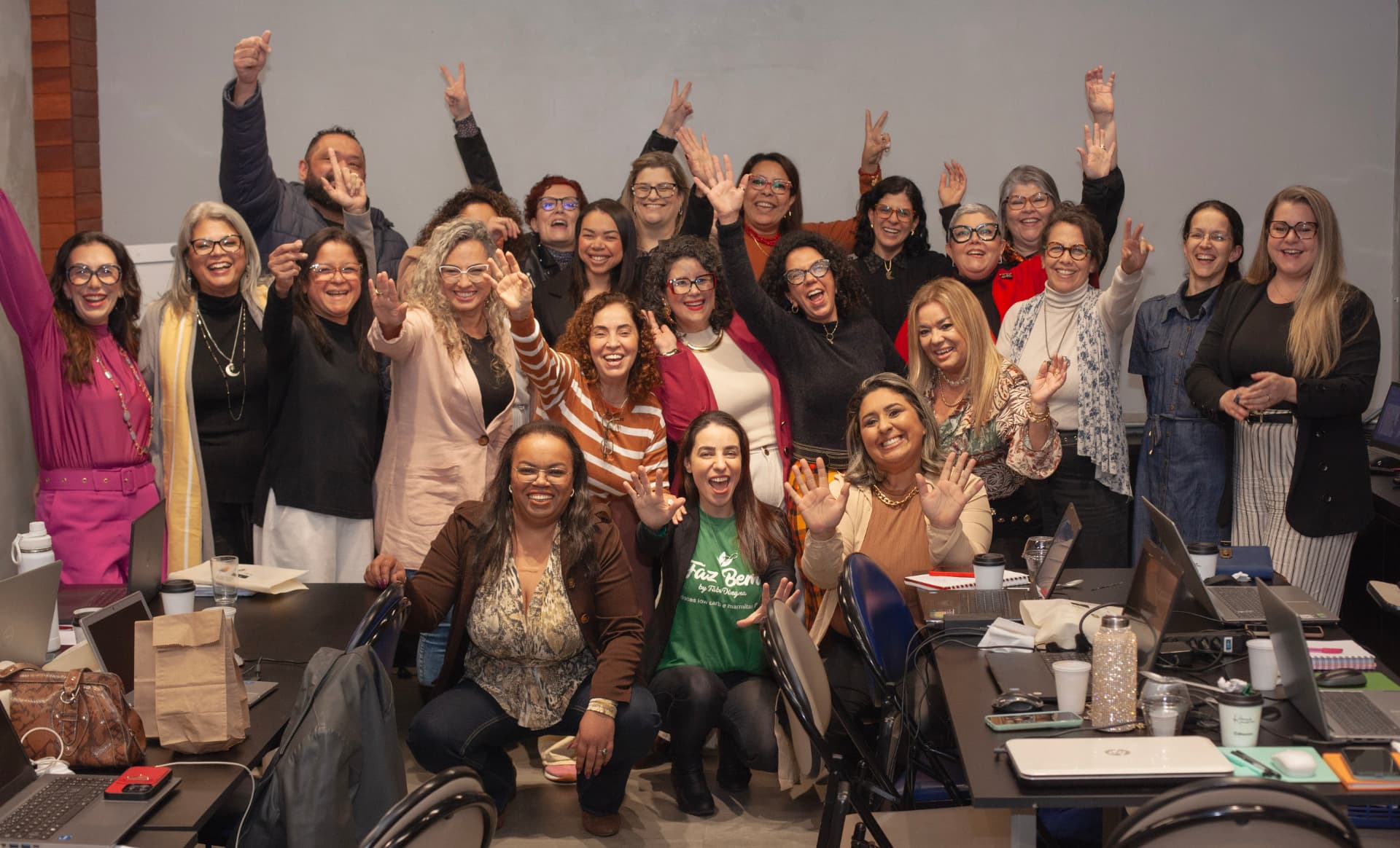 Experiência presencial entre consultoras